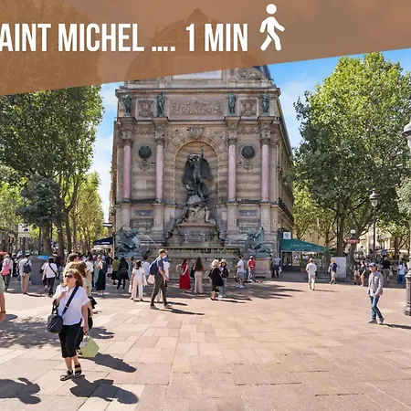 아파트 Gem 9 Min Walk To Notre-dame And Louvre 파리