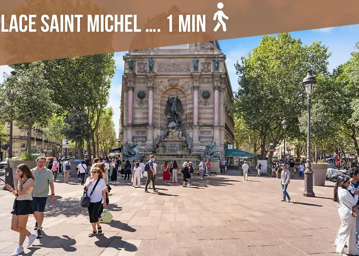 Appartement Gem 9 Min Walk To Notre-dame And Louvre Parijs